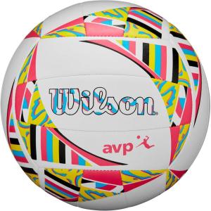 imageWILSON AVP Movement Volleyball  Official Size PinkYellowBlue
