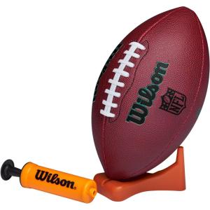 imageWILSON NFL Ignition Gen Green Football with Pump and Tee  Brown Junior Size