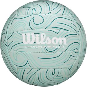 imageWILSON Shoreline Soft Gen Green Volleyball  Official Size Light Blue