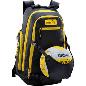 imageWilson AVP Beach Volleyball Backpack  BlackYellow