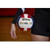 imageWILSON Indoor Game Volleyballs  Official SizeBlackWhite