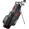 imageWilson Mens Profile Complete Golf Set with Stand Bag  Right Hand Regular RedBlackSilver