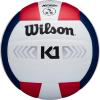 imageWILSON Indoor Game Volleyballs  Official SizeRedWhiteNavy