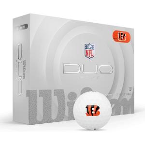 imageWILSON 2025 Duo Soft NFL Golf Ball  12 Balls White Atlanta FalconsCincinnati Bengals