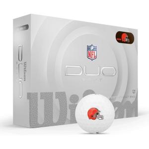 imageWILSON 2025 Duo Soft NFL Golf Ball  12 Balls White Atlanta FalconsCleveland Browns