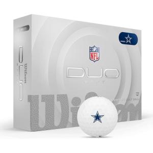 imageWILSON 2025 Duo Soft NFL Golf Ball  12 Balls White Atlanta FalconsDallas Cowboys