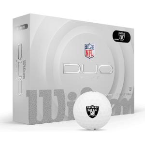 imageWILSON 2025 Duo Soft NFL Golf Ball  12 Balls White Atlanta FalconsLas Vegas Raiders