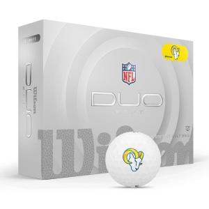 imageWILSON 2025 Duo Soft NFL Golf Ball  12 Balls White Atlanta FalconsLos Angeles Rams
