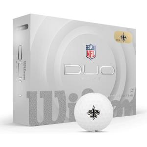 imageWILSON 2025 Duo Soft NFL Golf Ball  12 Balls White Atlanta FalconsNew Orleans Saints