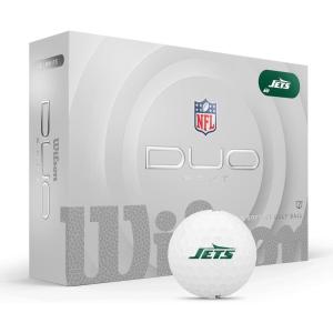 imageWILSON 2025 Duo Soft NFL Golf Ball  12 Balls White Atlanta FalconsNew York Jets