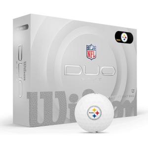 imageWILSON 2025 Duo Soft NFL Golf Ball  12 Balls White Atlanta FalconsPittsburgh Steelers
