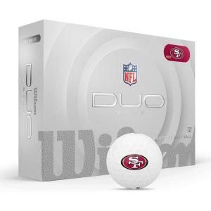 imageWILSON 2025 Duo Soft NFL Golf Ball  12 Balls White Atlanta FalconsSan Francisco 49ers
