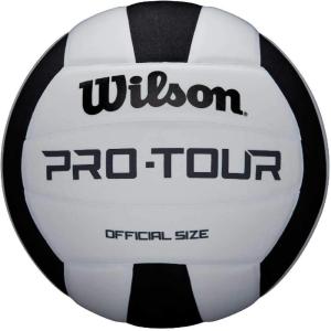 imageWILSON Indoor Recreational Volleyballs  Official SizeBlackWhite