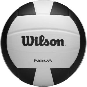 imageWILSON Nova Indoor Game Volleyballs  Official SizeBlackWhite
