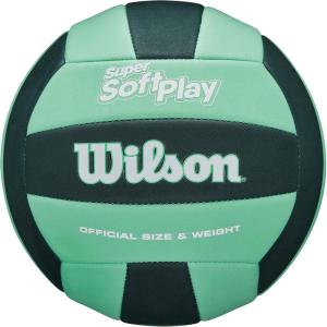 imageWILSON Super Soft Play Outdoor Recreation Volleyballs  Official SizeGreenForest Green