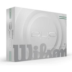 imageWilson 2025 Duo Soft Golf Balls  12 BallsGreenSilver Stripe