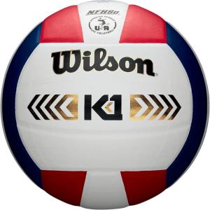 imageWilson K1 Gold High Performance VolleyballRedWhiteNavy