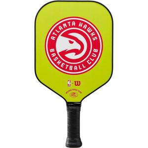 imageWILSON NBA Collection Fierce Team Pickleball Paddles  Grip Size 24 14quotAtlanta Hawks