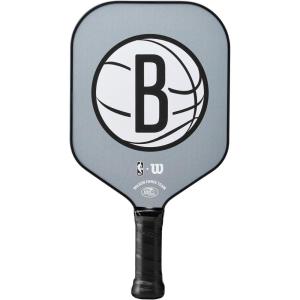 imageWILSON NBA Collection Fierce Team Pickleball Paddles  Grip Size 24 14quotBrooklyn Nets