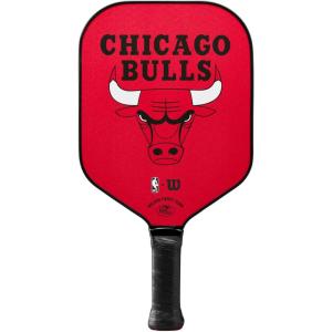 imageWILSON NBA Collection Fierce Team Pickleball Paddles  Grip Size 24 14quotChicago Bulls