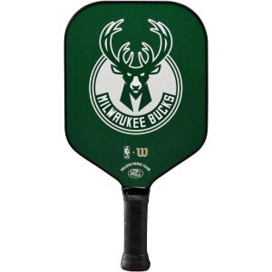 imageWILSON NBA Collection Fierce Team Pickleball Paddles  Grip Size 24 14quotMilwaukee Bucks
