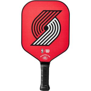 imageWILSON NBA Collection Fierce Team Pickleball Paddles  Grip Size 24 14quotPortland Trail Blazers
