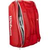 imageWILSON 2025 Super Tour Red Tennis Racket Bags  RedWhiteHolds up to 15 Rackets