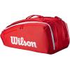imageWILSON 2025 Super Tour Red Tennis Racket Bags  RedWhiteHolds up to 15 Rackets