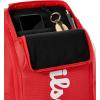 imageWILSON 2025 Super Tour Red Tennis Racket Bags  RedWhiteHolds up to 2 Rackets