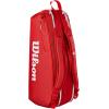 imageWILSON 2025 Super Tour Red Tennis Racket Bags  RedWhiteHolds up to 6 Rackets