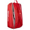 imageWILSON 2025 Super Tour Red Tennis Racket Bags  RedWhiteHolds up to 9 Rackets
