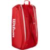 imageWILSON 2025 Super Tour Red Tennis Racket Bags  RedWhiteHolds up to 9 Rackets
