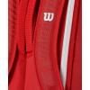 imageWILSON 2025 Super Tour Red Tennis Racket Bags  RedWhiteHolds up to 9 Rackets