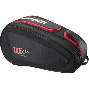 imageWILSON Bela Super Tour Padel Bag  BlackRed Holds up to 4 Paddles