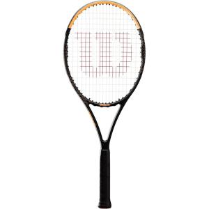 imageWILSON Burn Spin 103 Adult Recreational Tennis Racket  BlackYellowGrip Size 1  4 18