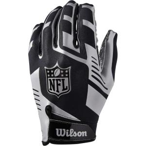 imageWilson NFL Team Logo Stretch Fit Receiver Gloves  Adult and Youth SizesNFL