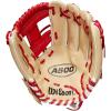 imageWILSON 2023 A500 Youth Baseball GloveBlondeRedWhite