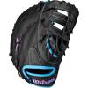 imageWILSON 2024 A1000 Baseball First Base MittsBlackCool BlueFlamingo Pink