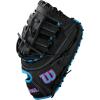 imageWILSON 2024 A1000 Baseball First Base MittsBlackCool BlueFlamingo Pink
