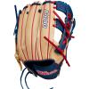 imageWILSON 2024 A1000 Infield Baseball Gloves  11quot 115quot 1175quot and 12quotBlondeNavyRed