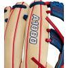 imageWILSON 2024 A1000 Infield Baseball Gloves  11quot 115quot 1175quot and 12quotBlondeNavyRed