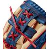 imageWILSON 2024 A1000 Infield Baseball Gloves  11quot 115quot 1175quot and 12quotBlondeNavyRed