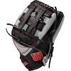 imageWILSON 2024 A1000 Outfield Baseball Gloves  1225quot and 125quotSilverBlackRed