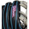 imageWILSON Fall 2024 A1000 Infield Baseball GlovesBlackGreyCool BluePink