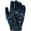 imageWILSON NFL Stretch Fit Football Gloves  Youth and Adult SizesCarolina Panthers