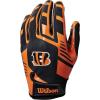 imageWILSON NFL Stretch Fit Football Gloves  Youth and Adult SizesCincinnati Bengals