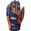 imageWILSON NFL Stretch Fit Football Gloves  Youth and Adult SizesDenver Broncos