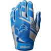 imageWILSON NFL Stretch Fit Football Gloves  Youth and Adult SizesDetroit Lions