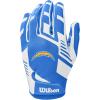 imageWILSON NFL Stretch Fit Football Gloves  Youth and Adult SizesLos Angeles Chargers