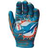 imageWILSON NFL Stretch Fit Football Gloves  Youth and Adult SizesMiami Dolphins